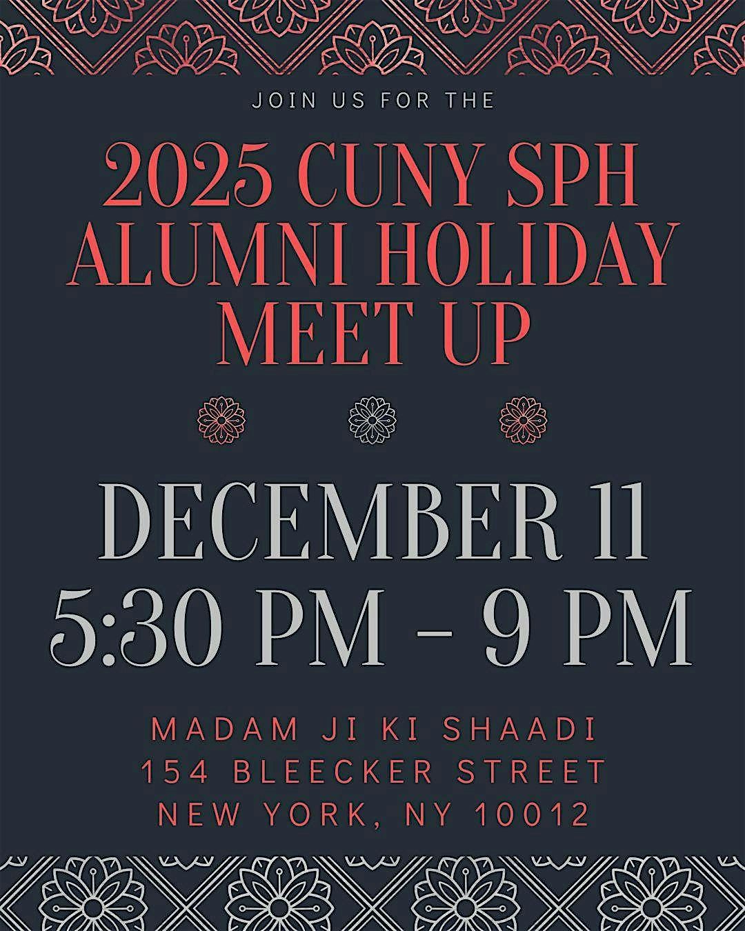 2025 CUNY SPH Alumni Holiday Meet Up