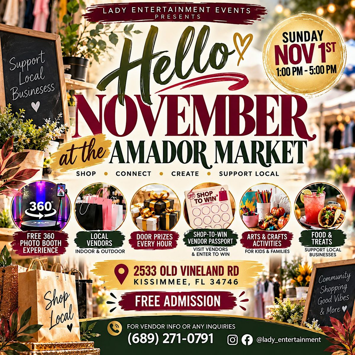 Hello November at The Amador Gallery – Event Venue - Banquet Hall ...