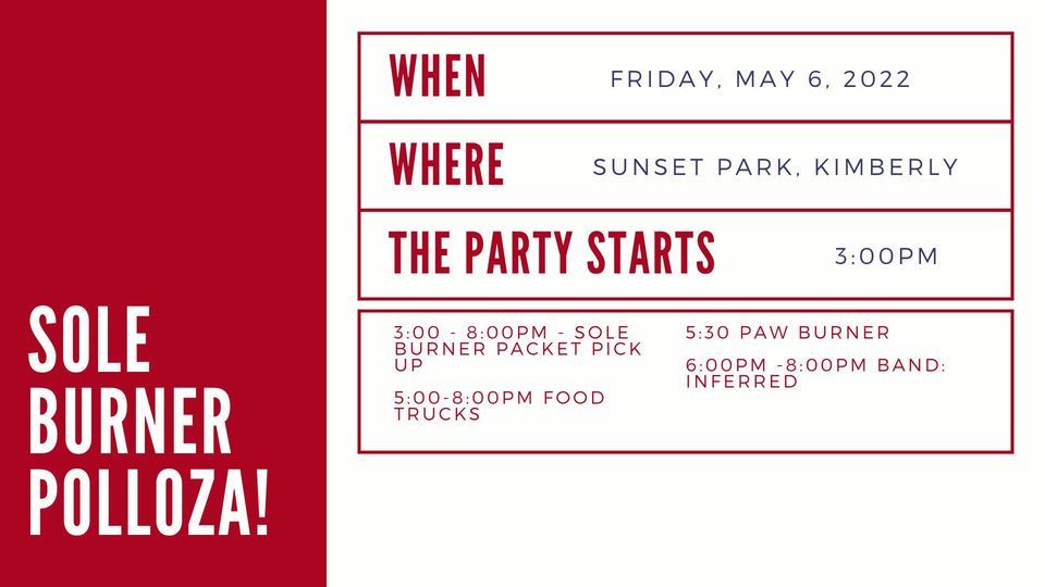 SOLE BURNER PRERACE POLOOZA Sunset Park, Kimberly, WI May 6, 2022