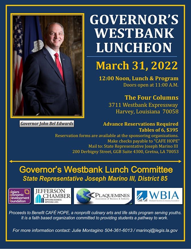 2022 Westbank Governor's Luncheon