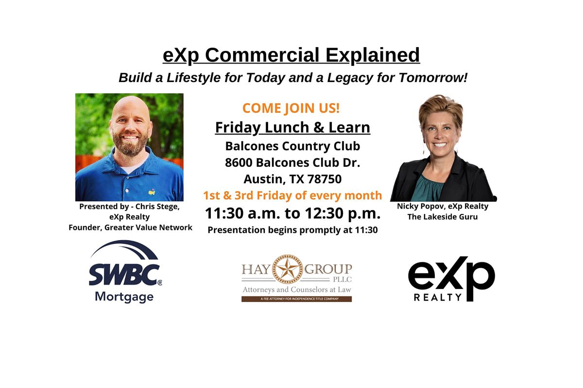 exp Commercial Explained Balcones Country Club, Austin, TX January