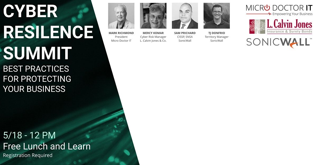 Cybersecurity Summit: How to Become a Cyber Resilient Business at ...