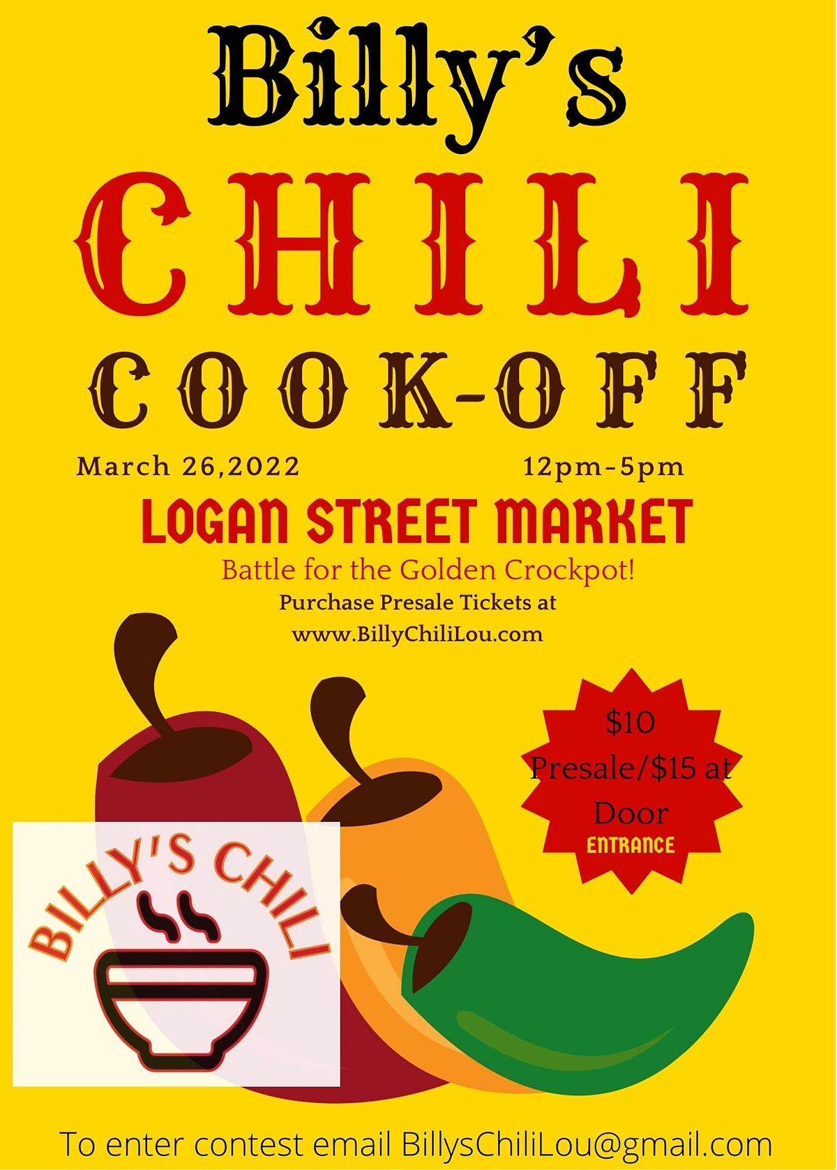 Billys Chili Cook Off at the Logan Street Market 1001 Logan St
