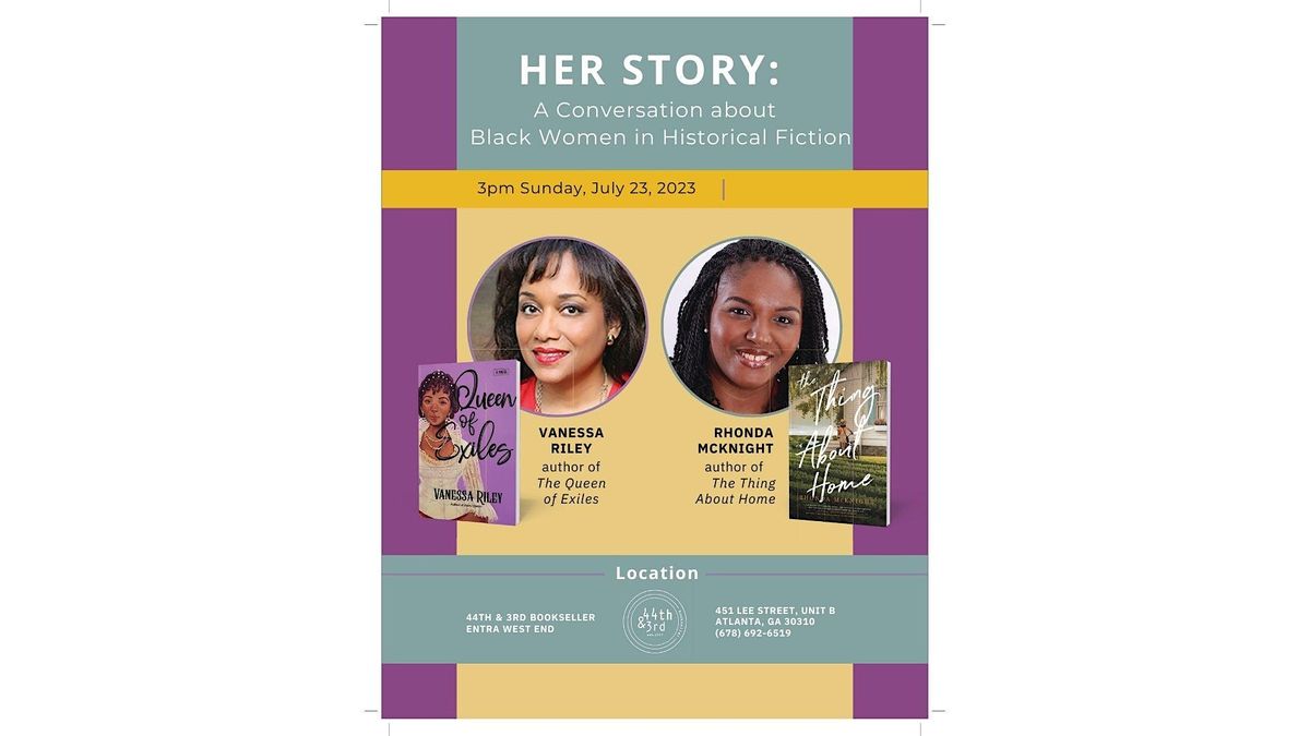 Rhonda McKnight & Vanessa Riley in conversation Black Women in fiction ...