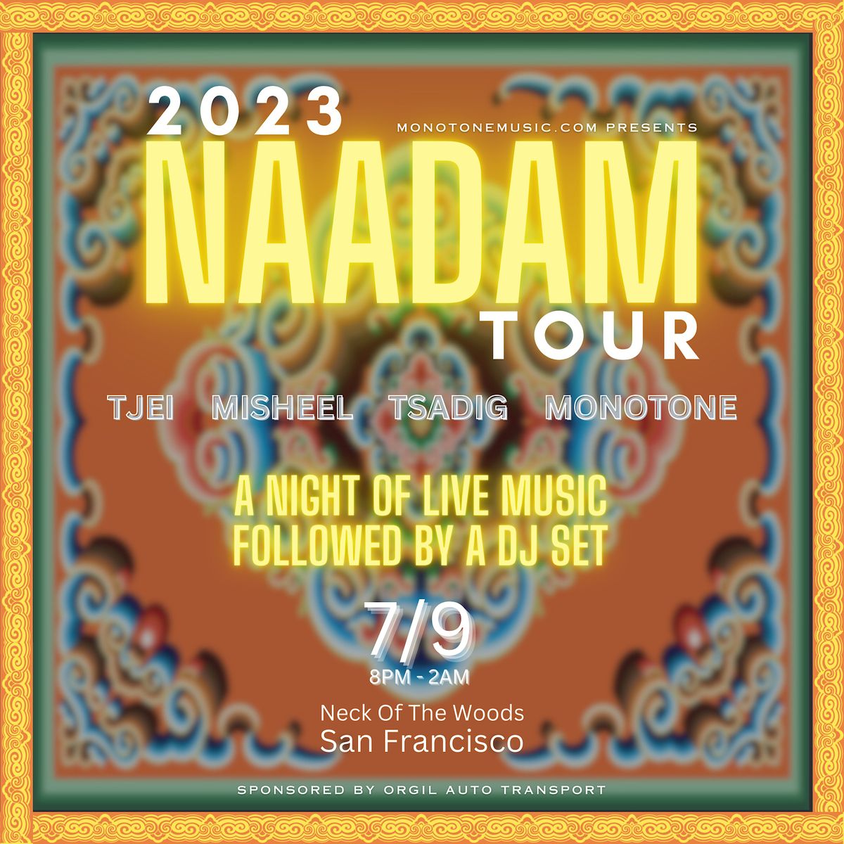 Naadam Tour 2023 (San Francisco)