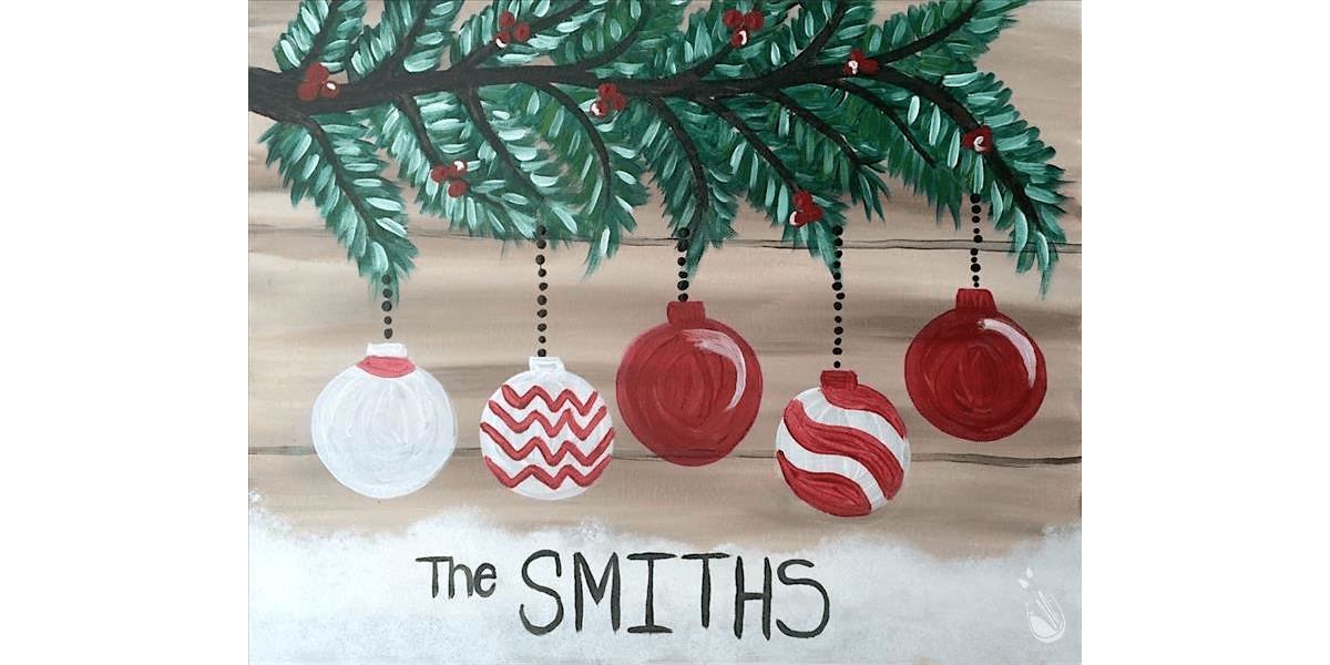 Family Christmas Ornaments - Paint and Sip in San Antonio | Classpop!\u2122