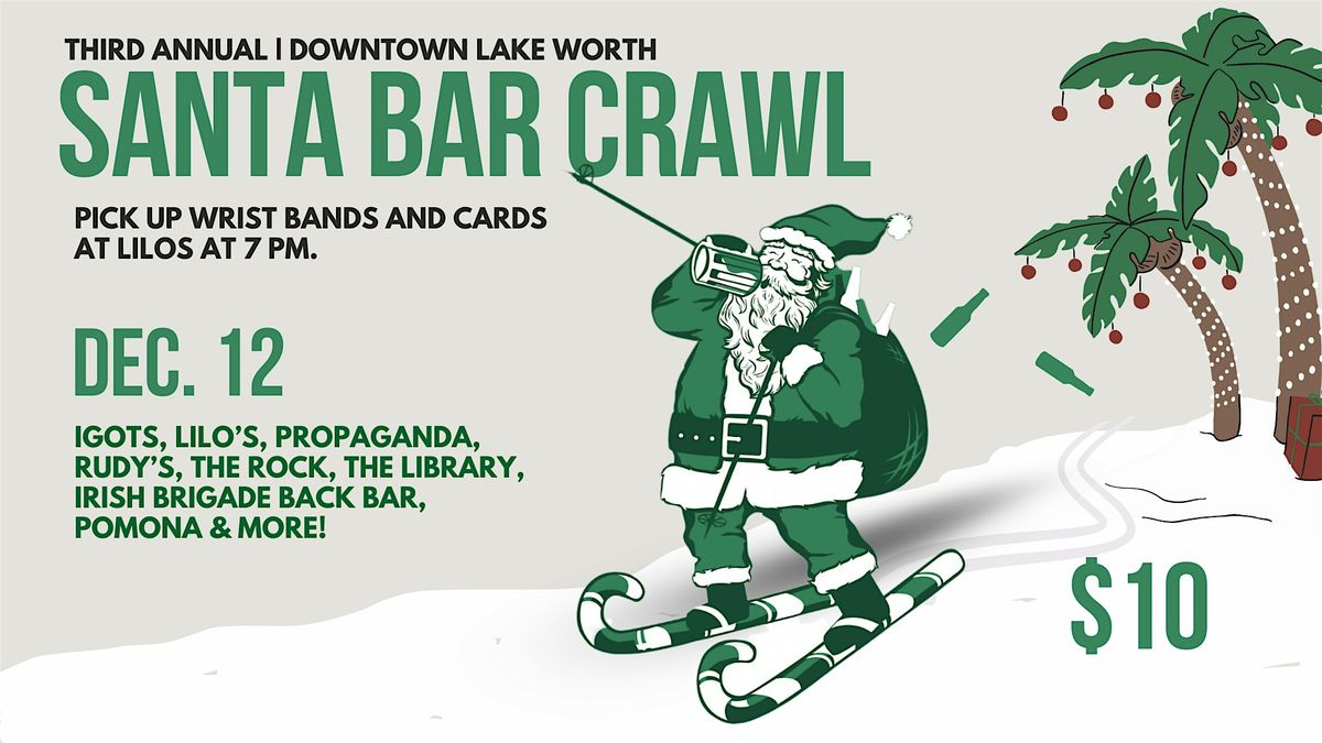 Santa Crawl 2025: Downtown Lake Worth Beach Santa-Con
