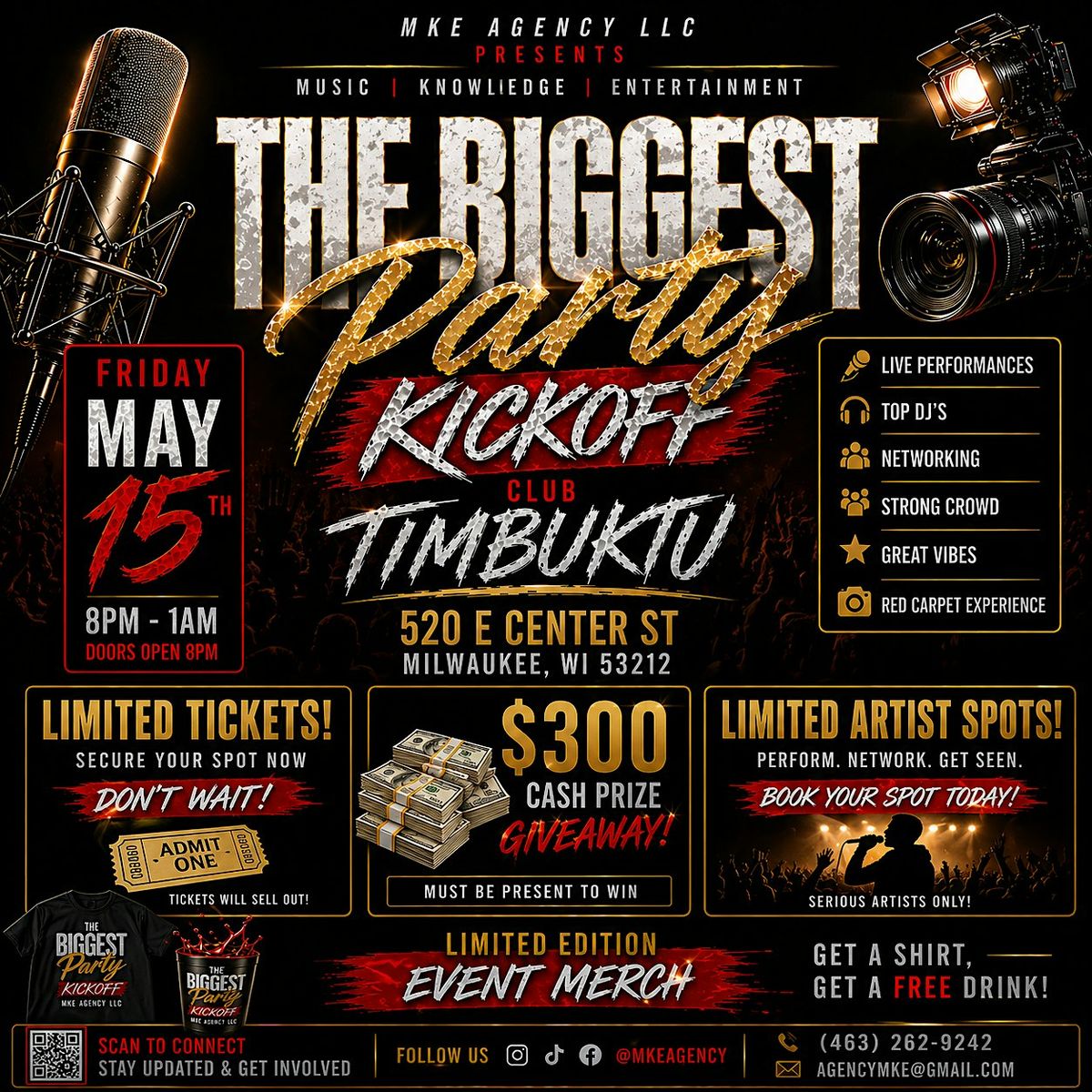 Copy of THE BIGGEST PARTY KICKOFF (Artist Only)