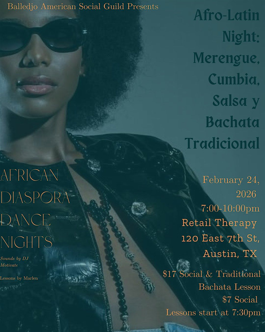 Afro-Latin Night : Salsa,  Merengue, Cumbia & Traditional Bachata