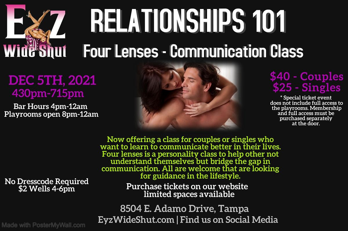 Relationships 101 - Communication Class