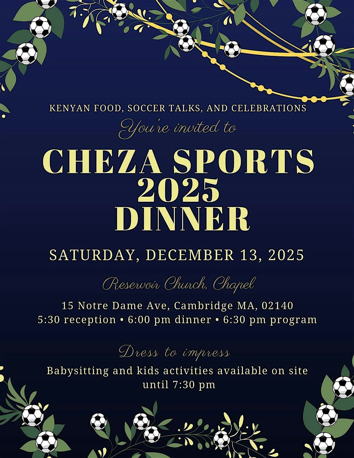 Cheza Sports Annual Dinner