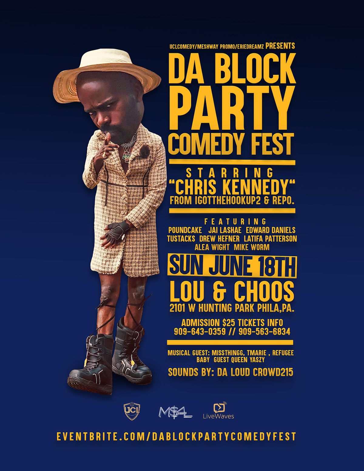 DA BLOCK PARTY COMEDY FEST \u2026STARRING CHRIS KENNEDY