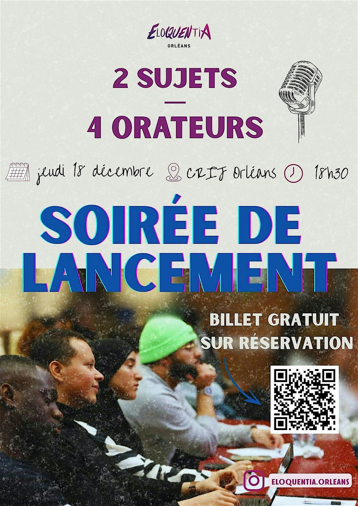 Soir\u00e9e de lancement Eloquentia Orl\u00e9ans