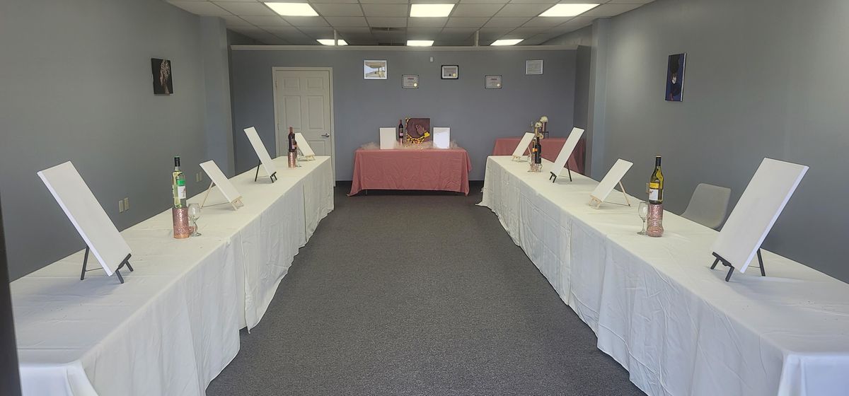 Sip&Paint twist of Abstract Painting SEB Center, Sherwood, AR