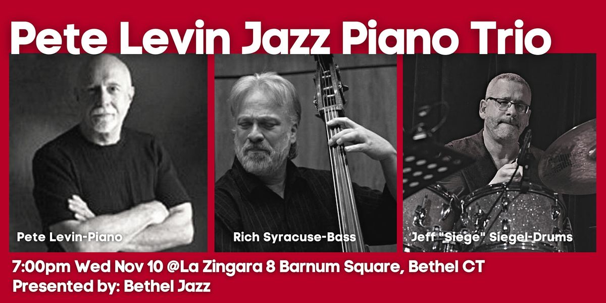 Pete Levin Trio: Pete Levin-Piano, Jeff Siegel-Drums, Rich Syracuse ...