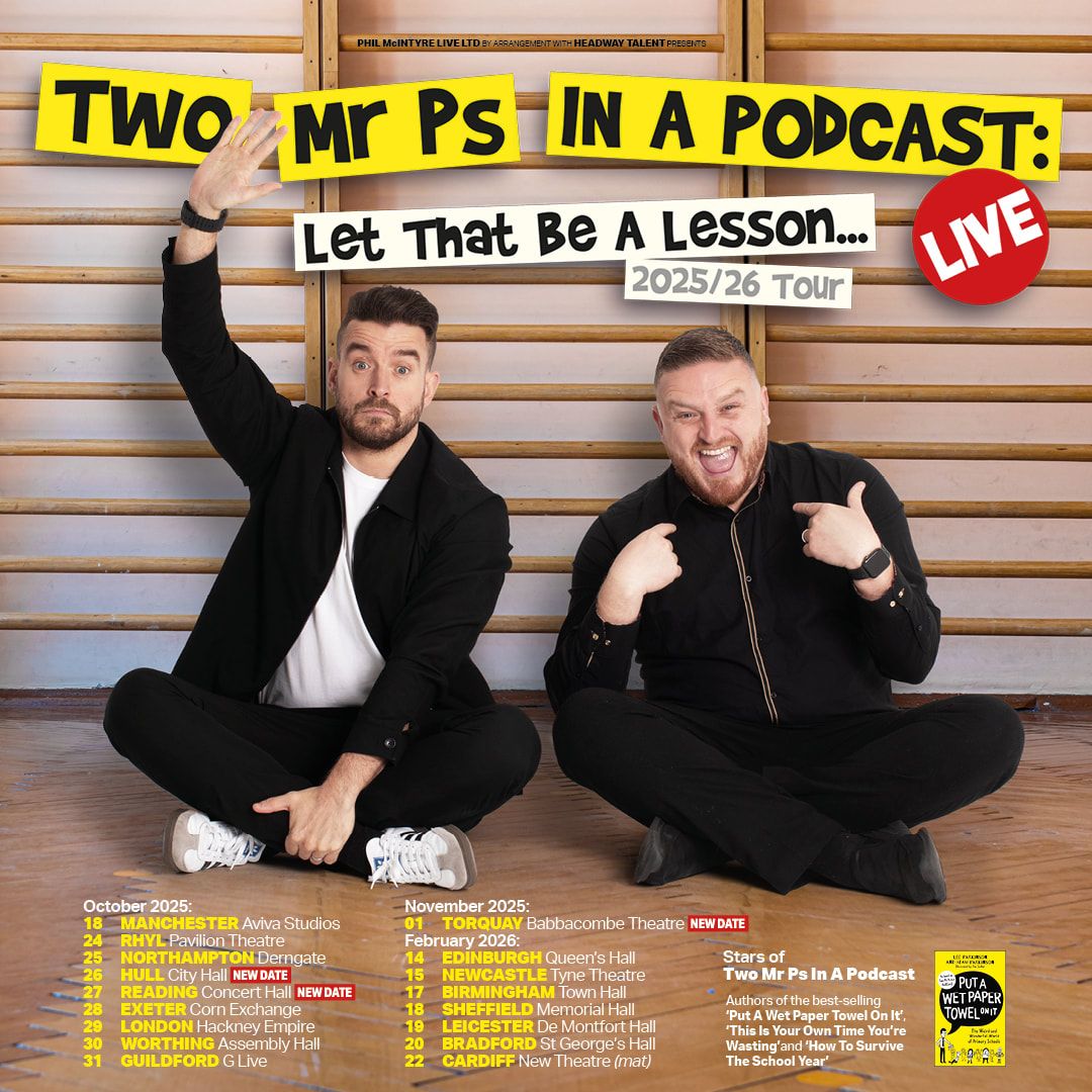 Two Mr Ps Podcast at De Montfort Hall