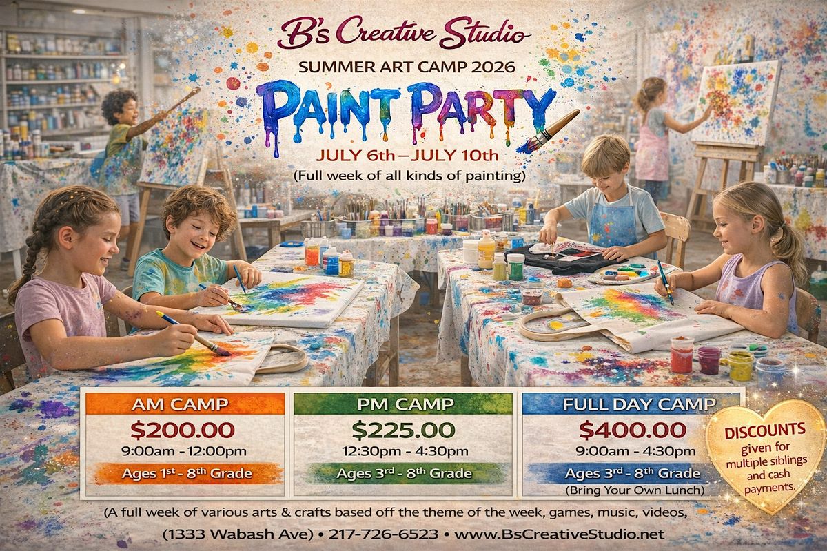SUMMER CAMP Paint Party