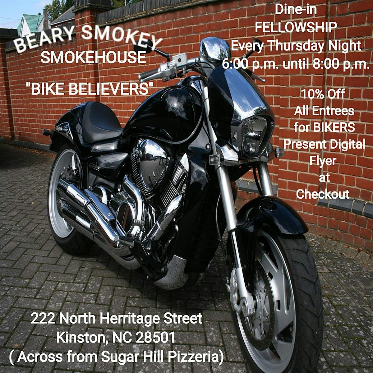 Beary Smokey Bike Believers (Every Thursday NIGHT 6 p.m. to 8 p.m.)