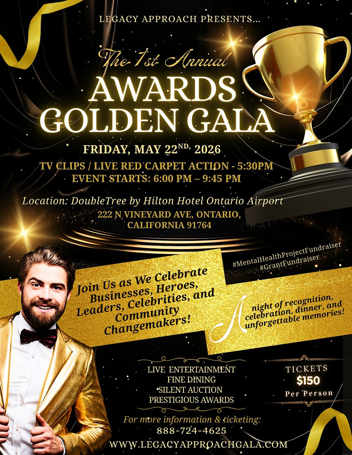 The 1st Annual Awards Golden Gala | Mental Health & Grant Fundraiser