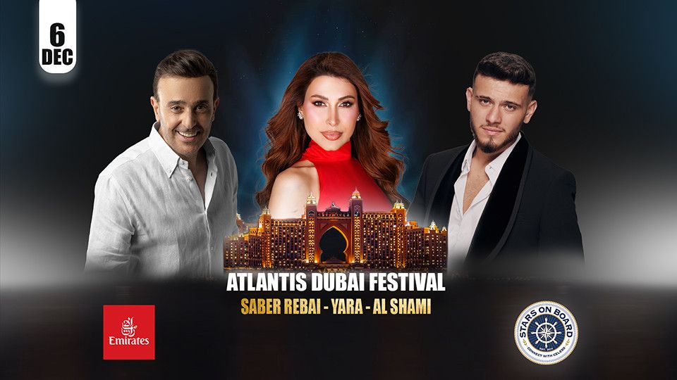 Saber Rebai, Yara & Al Shami live at Atlantis Dubai Festival