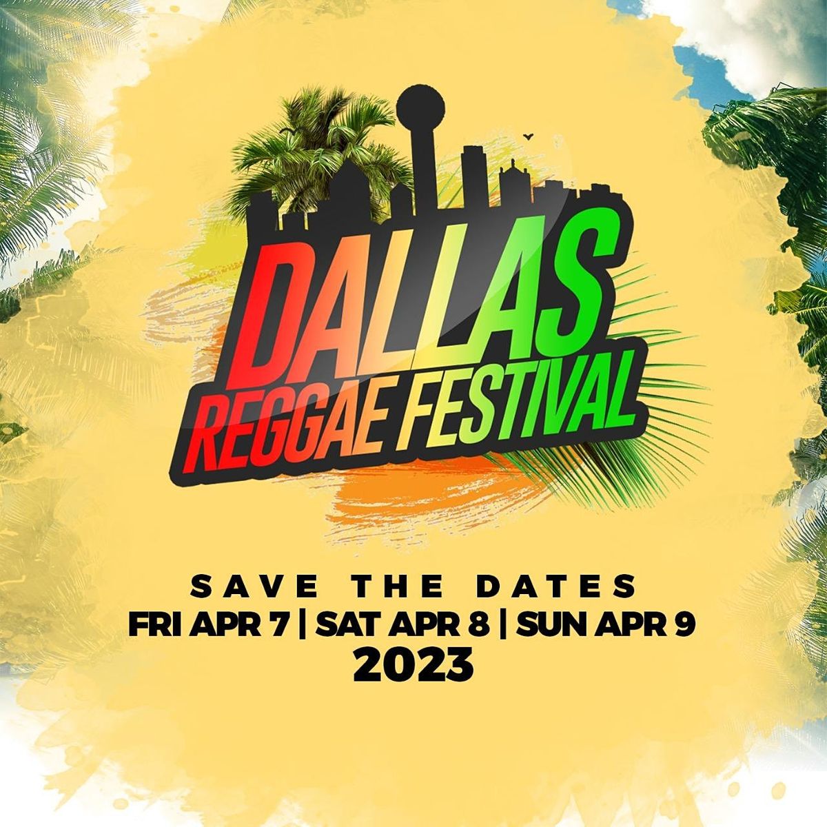 Dallas Reggae Festival 2025 Addison Circle Park April 7 to April 9