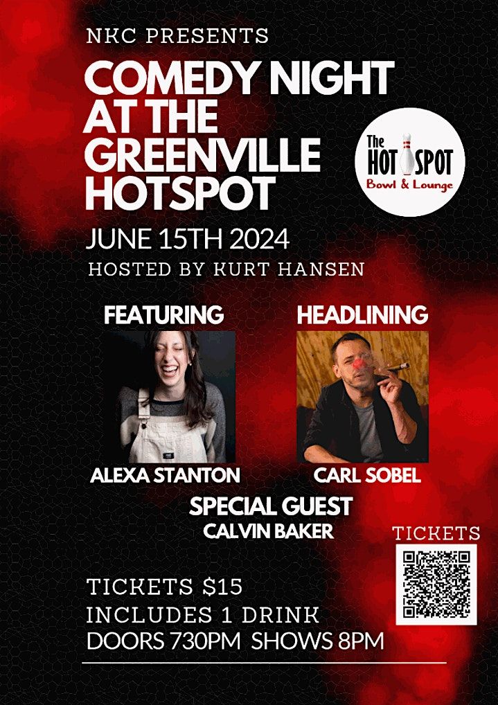 Comedy night at the Hot Spot - Greenville | Greenville Hot Spot | June ...