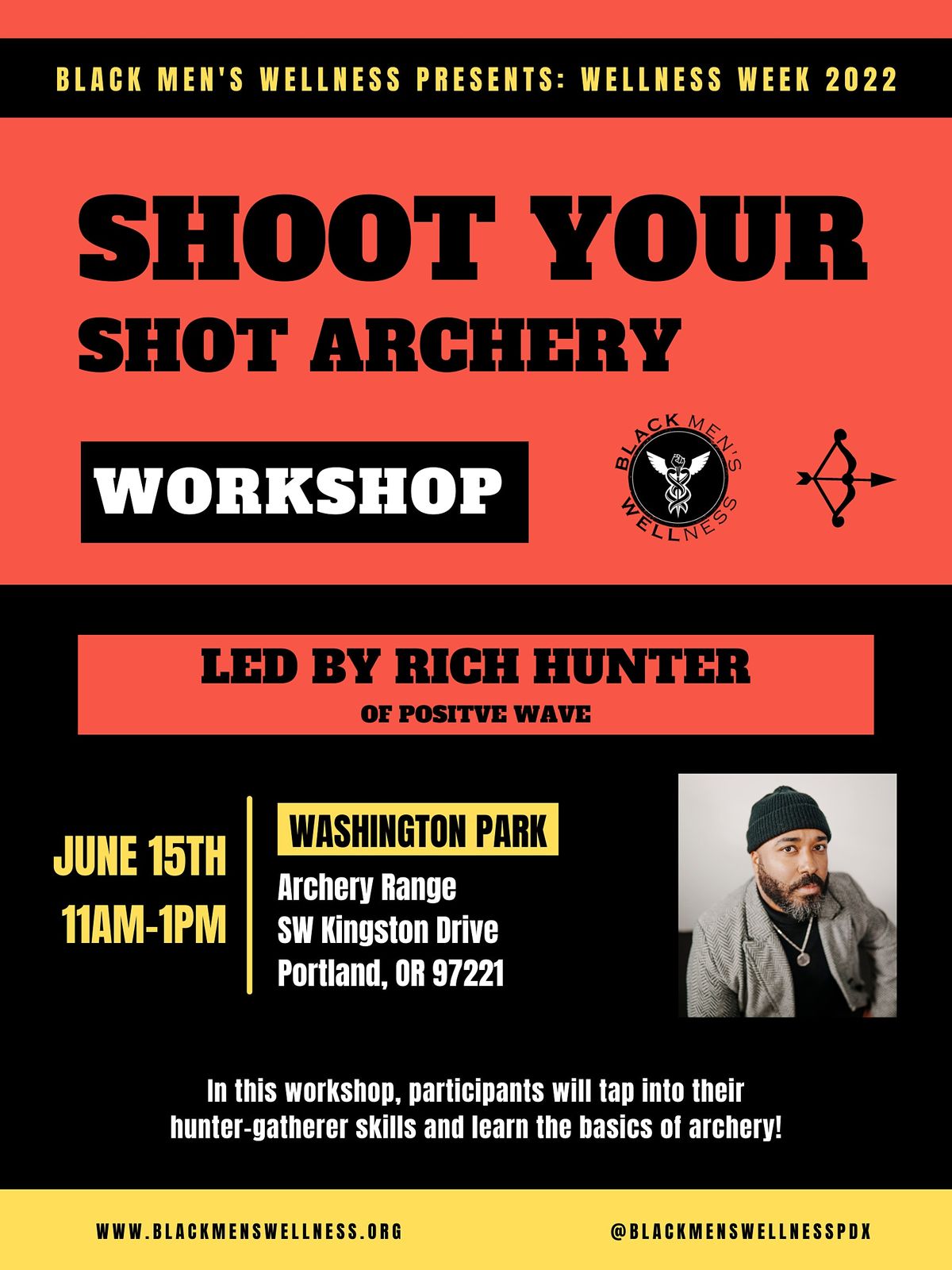 Wellness Week 2022 Shoot Your Shot Archery Washington Park