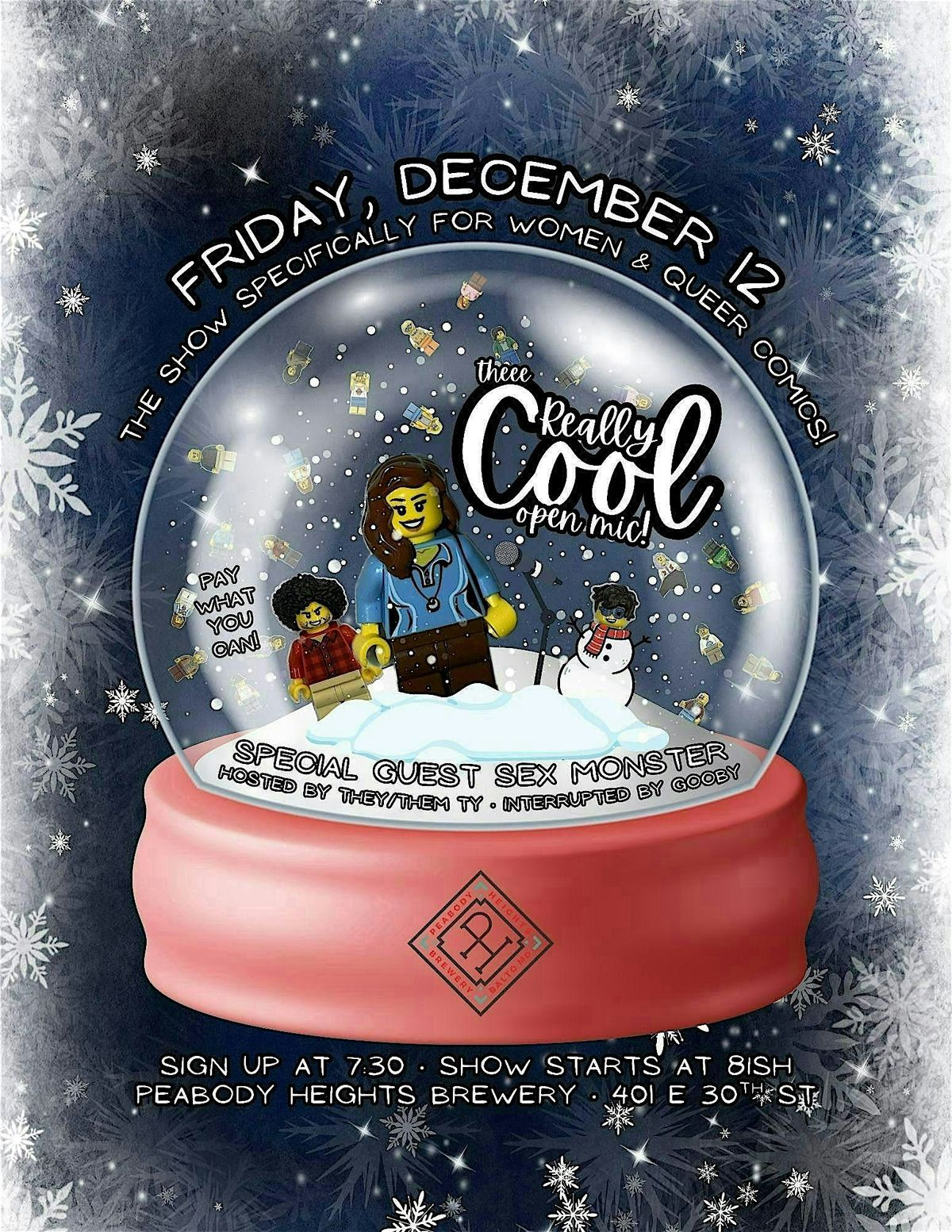 The FINAL REALLY COOL Open Mic of 2025: The Show for Women & Queer Comics!