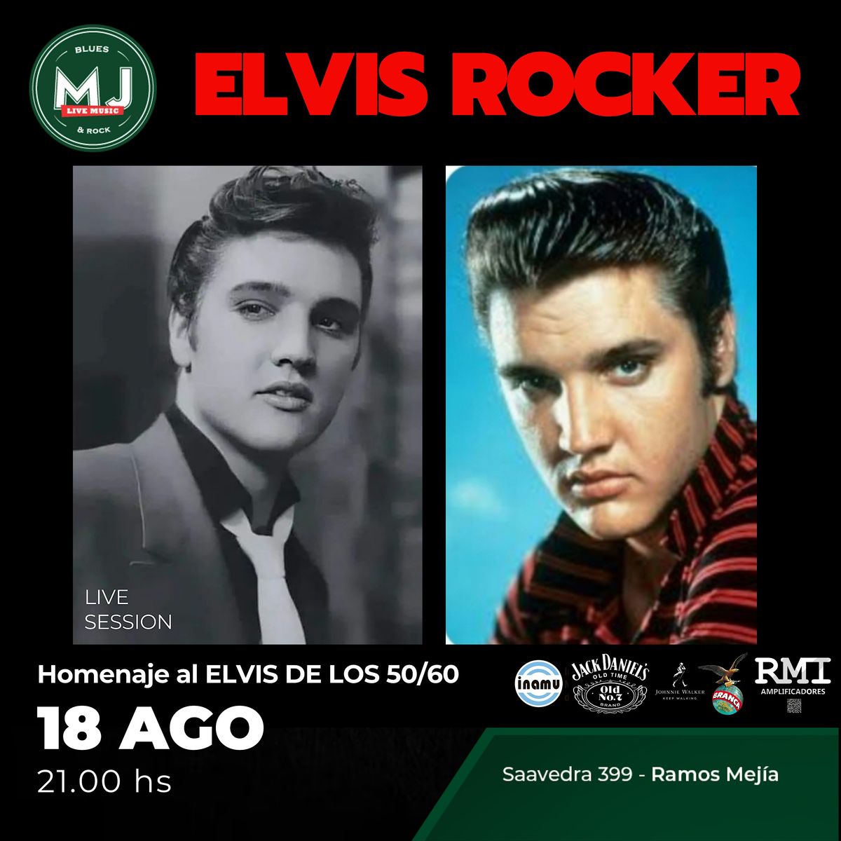 ELVIS ROCKER - TRIBUTO AL ELVIS DE LOS 50s/60s | Mr Jones Blues Pub ...