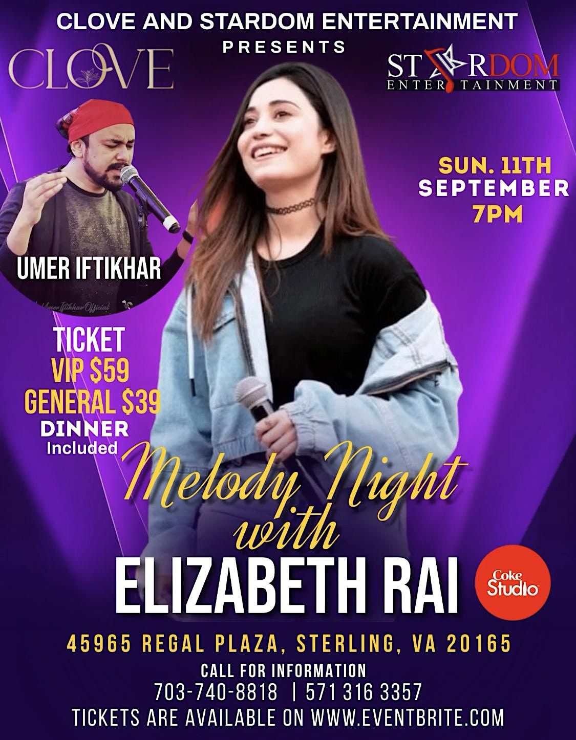 Melody Night with Elizabeth Rai | 45965 Regal Plaza, Sterling, VA ...