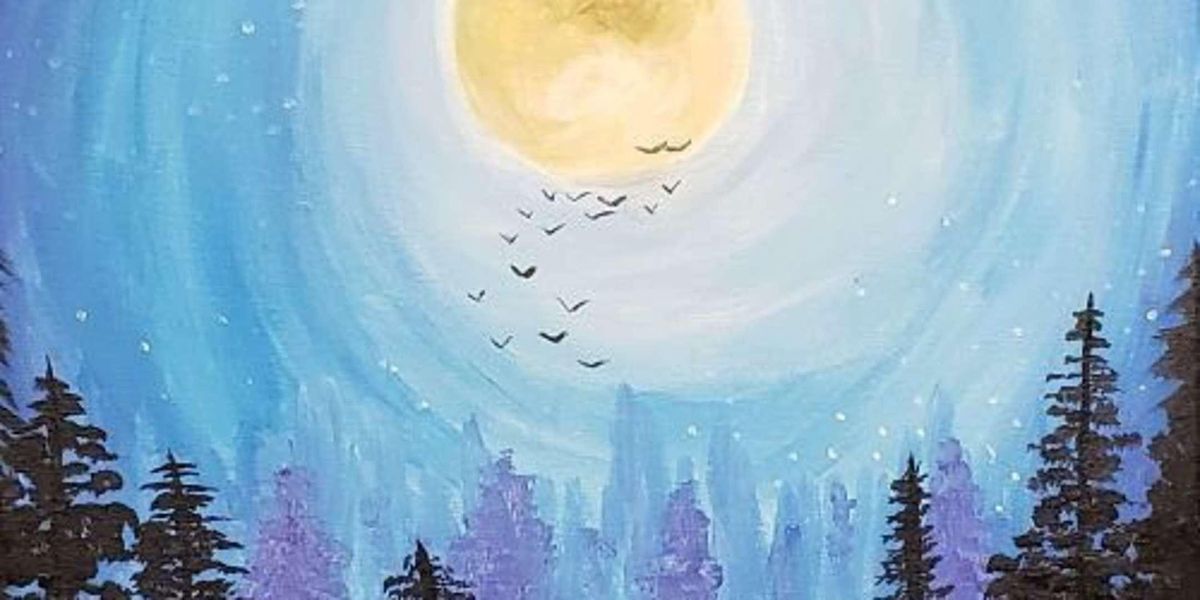 Forest Moonrise Paint and Sip by Classpop!™ The Union, Roseville