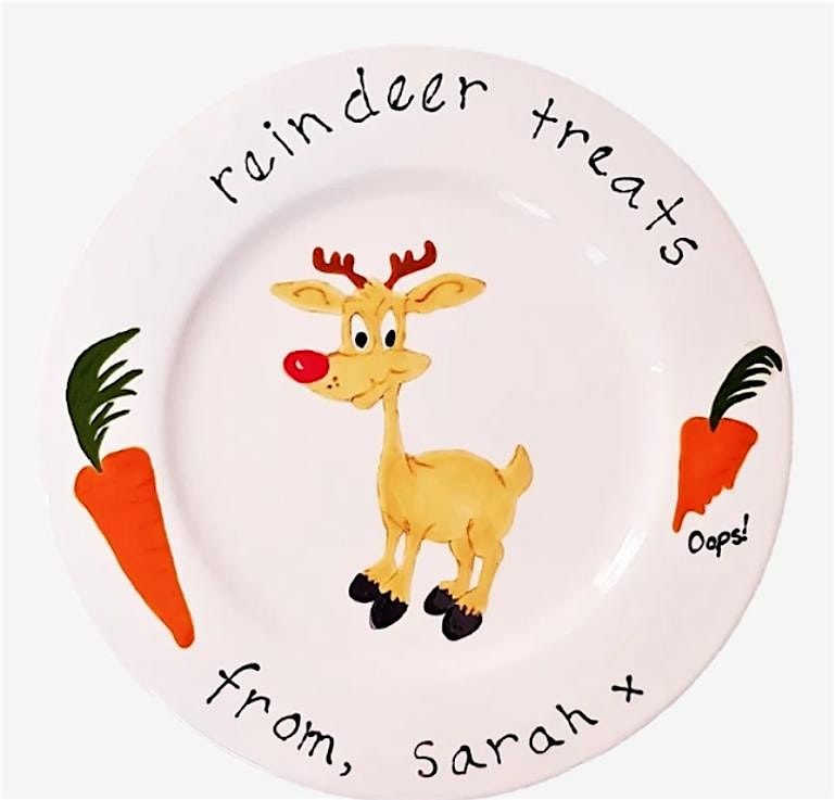 TAPAS, SIP & FESTIVE FIRED CERAMIC PLATE OR BAUBLE SESSION