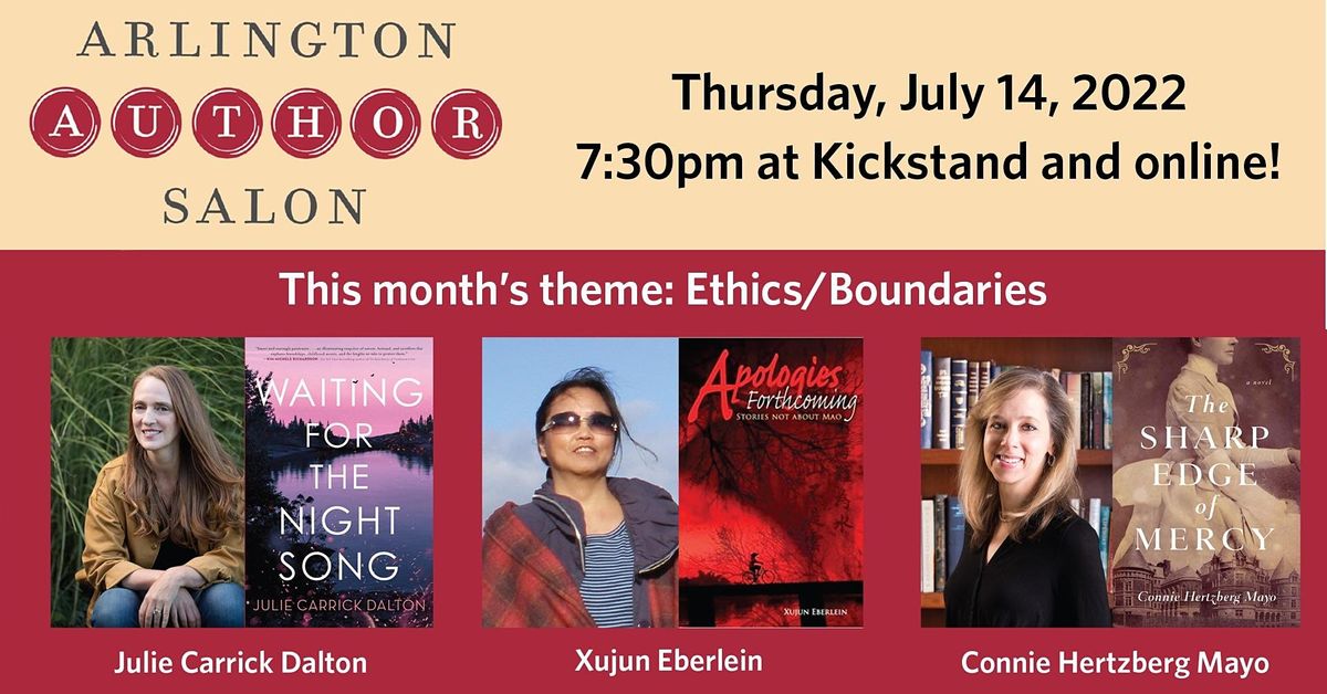 Summer 2022 Arlington Author Salon Kickstand Cafe, Arlington, MA