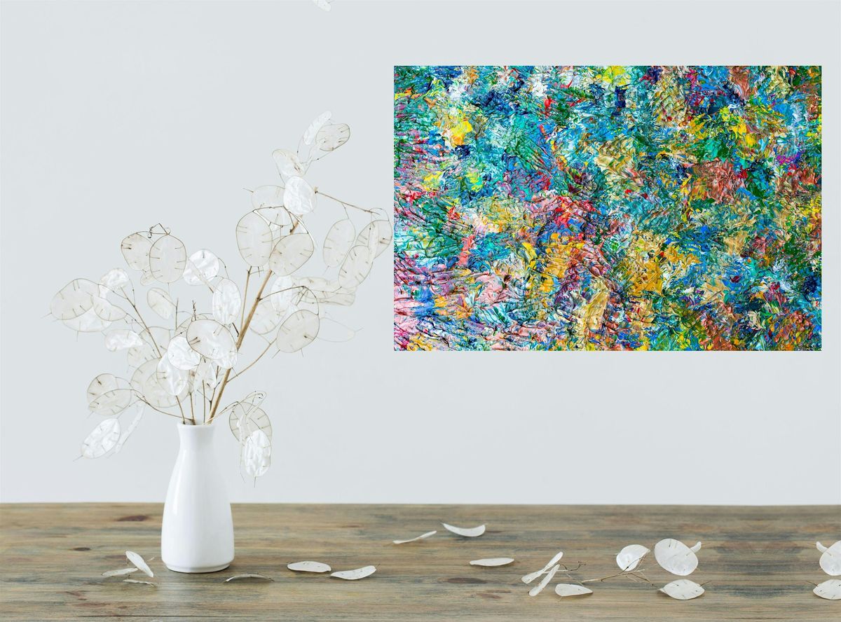 Abstract Paint and Sip At Applewood Winery