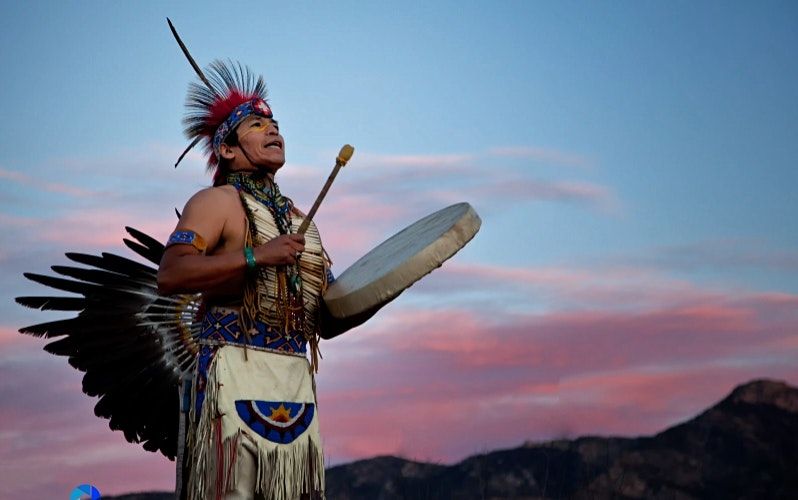 Drumming Circle with Tony Redhouse, Native American healer