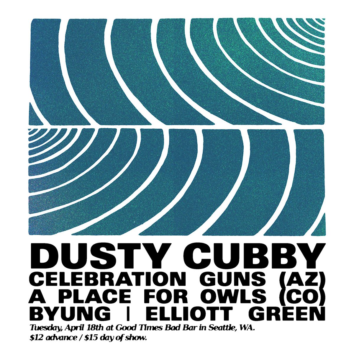 Celebration Guns & A Place for Owls with Dusty Cubby, Byung & Elliott Green