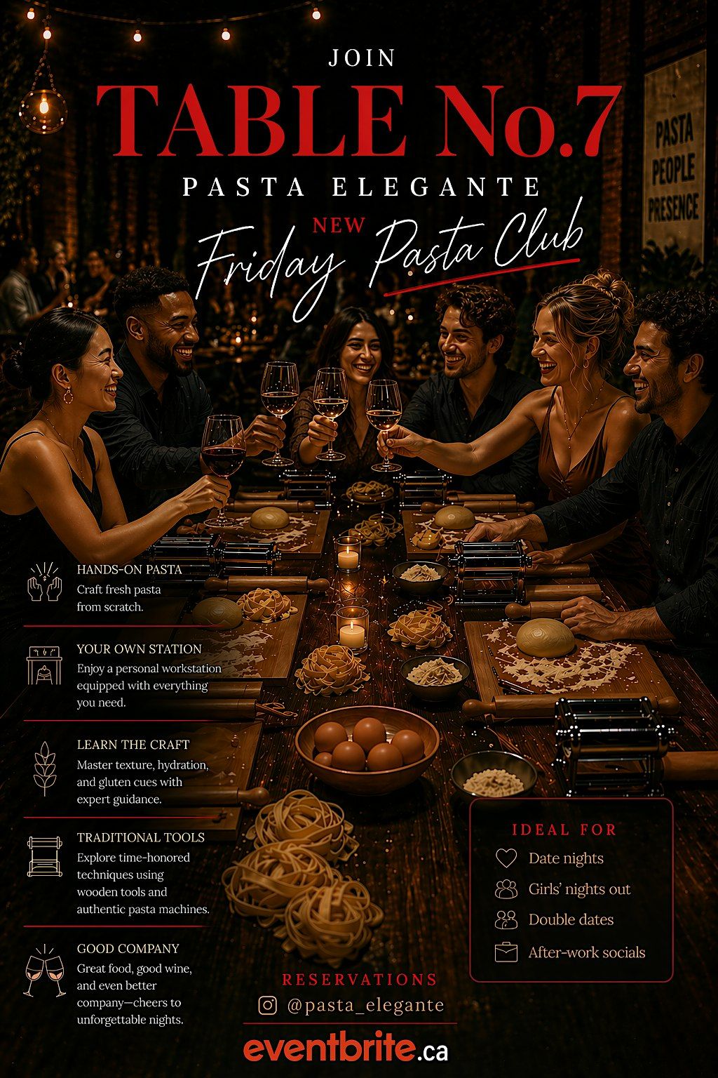 Table No. 7 \u2022 The Friday Pasta Club
