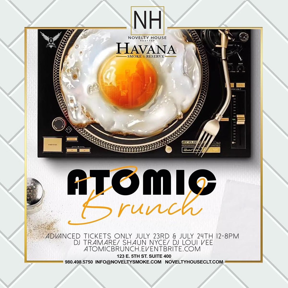 Atomic Brunch DAYparty Conclave Weekend Novelty House, Charlotte, NC