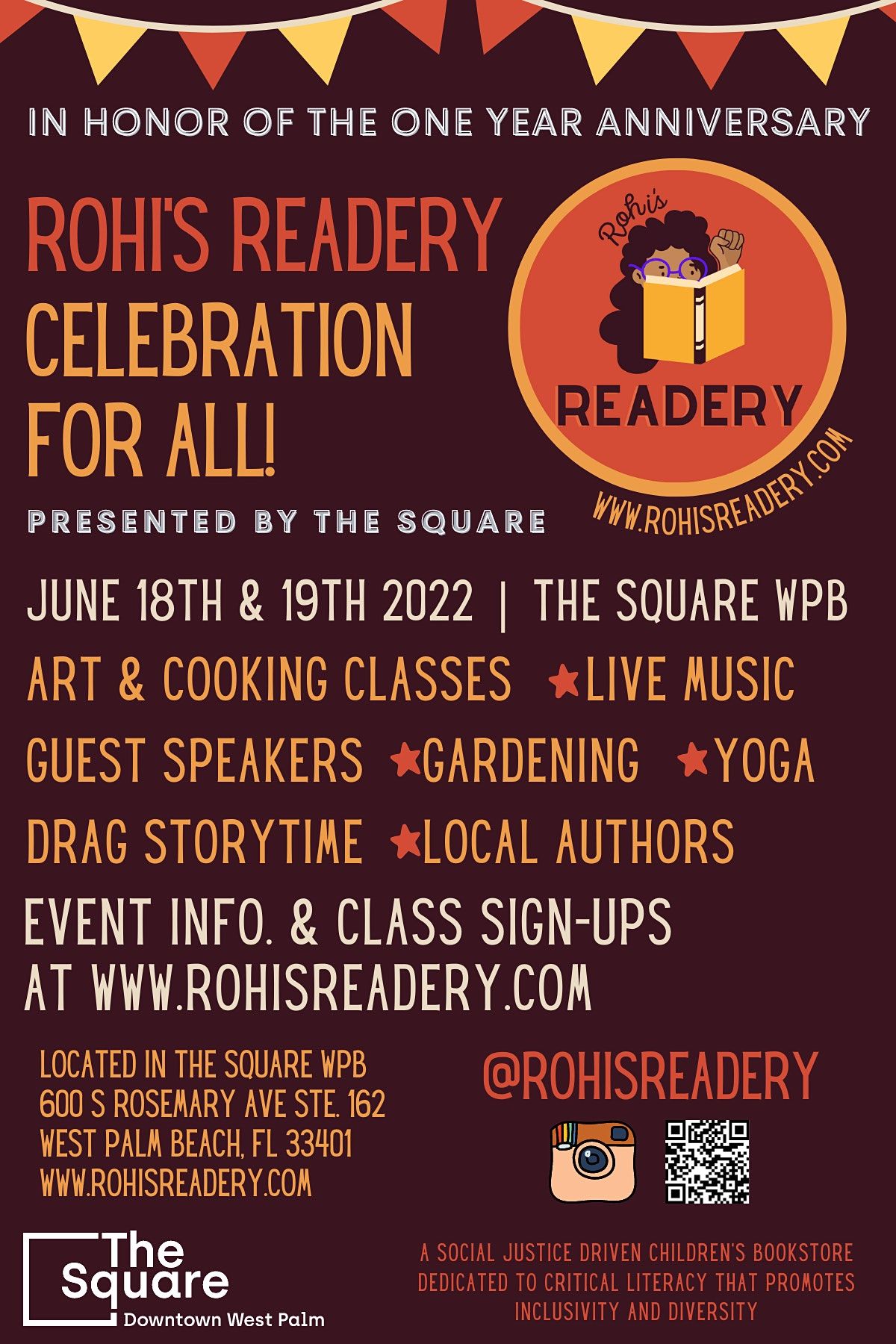ONE YEAR at Rohis Readery: Celebration for All! Presented by The Square ...
