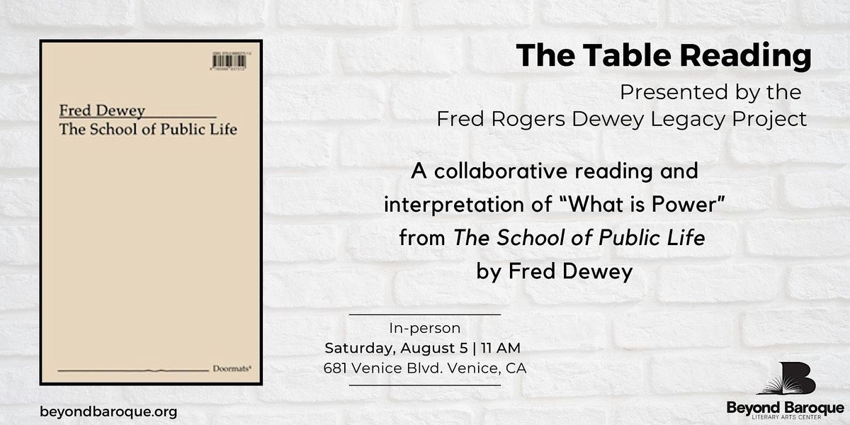 Table Reading: What is Power?