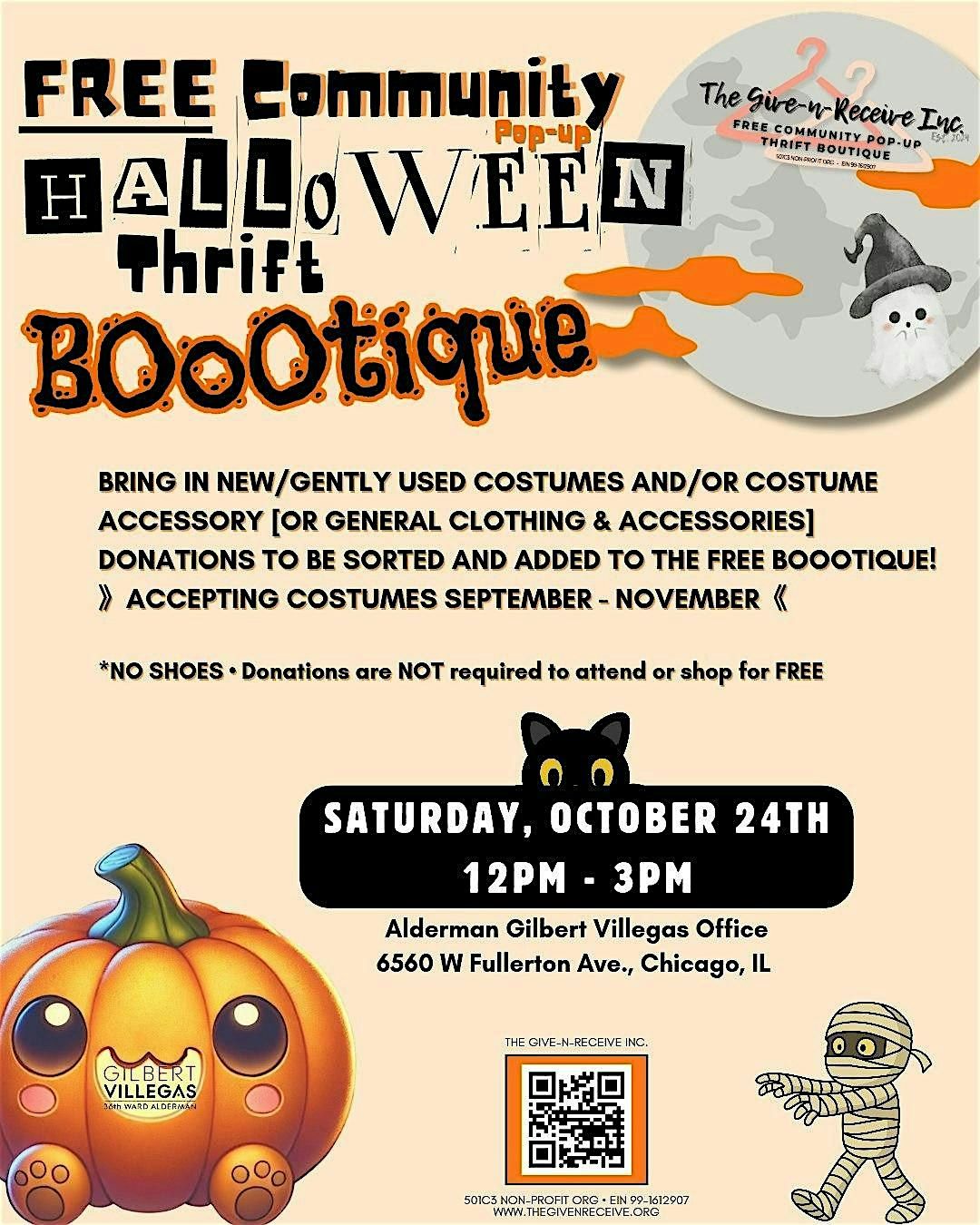 FREE Community Pop-up Thrift BOOOtique