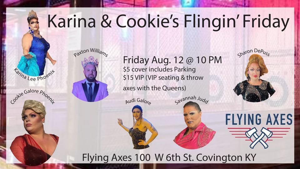 Karina and Cookies Flinging Friday Flying Axes (Covington) August