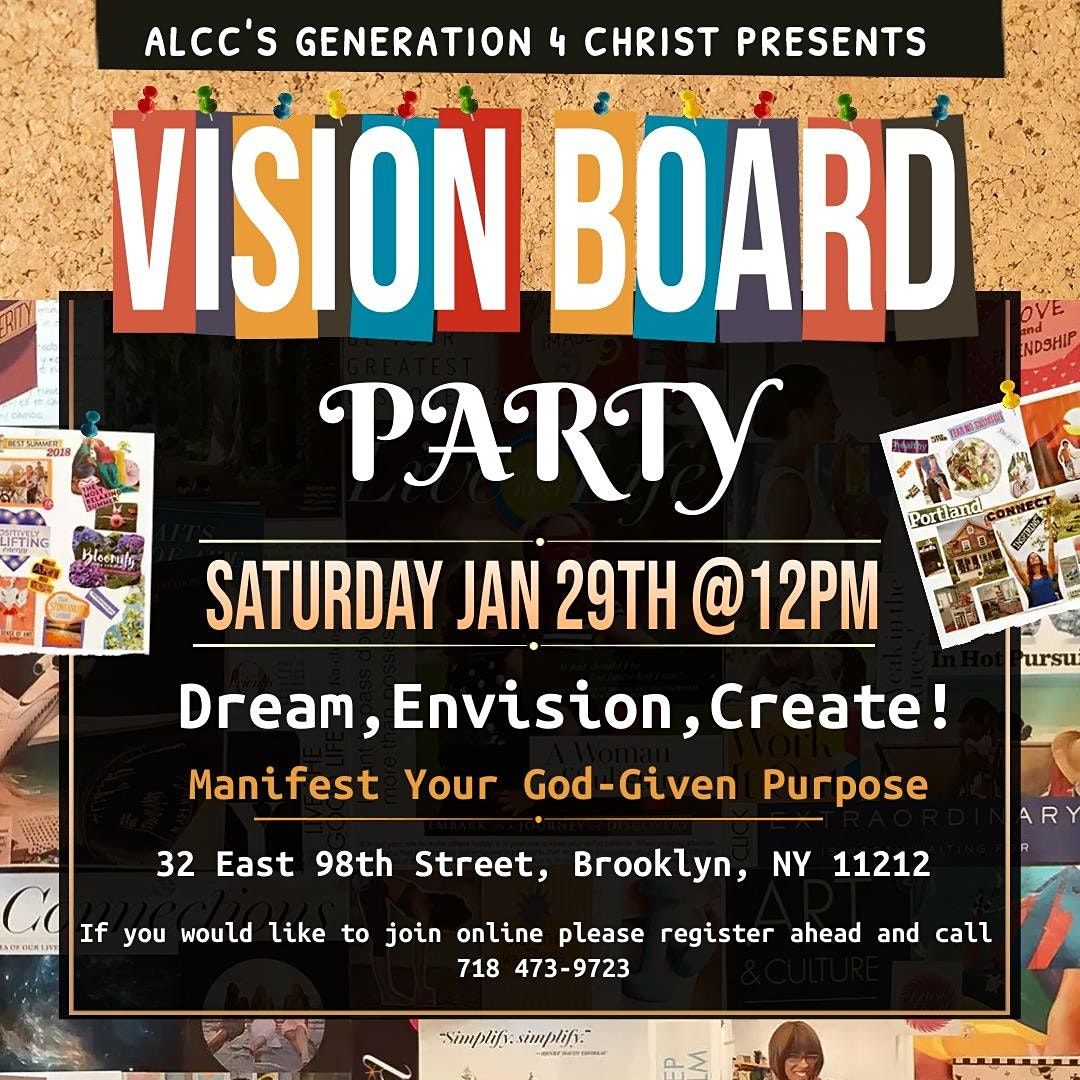 Generation 4 Christ: VISION BOARD PARTY