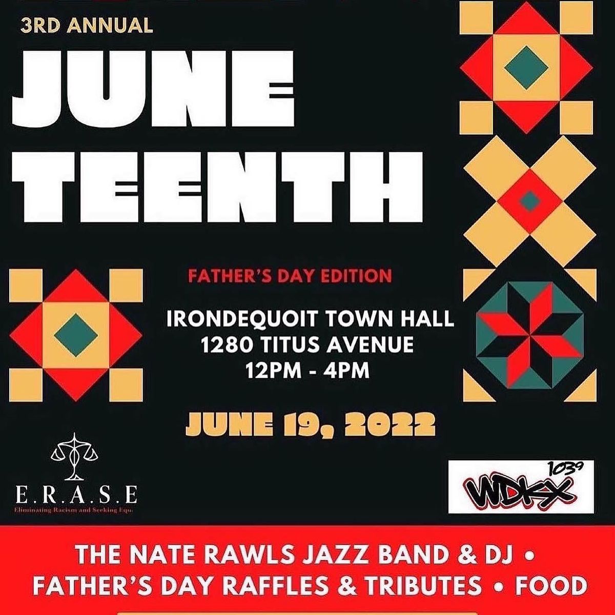 E.R.A.S.E 3rd Annual Event Irondequoit Town Hall