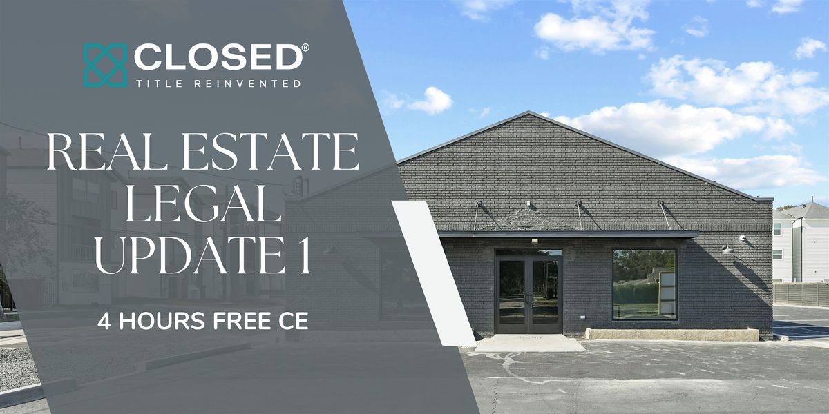 Legal Update 1: Complimentary 4 hour CE