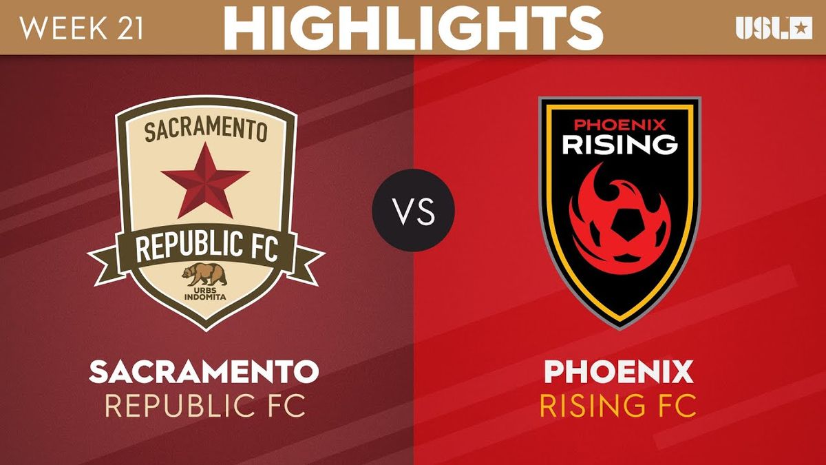 Phoenix Rising FC at Sacramento Republic FC at Heart Health Park