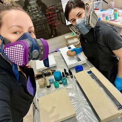 Ocean-Inspired Charcuterie Board with Resin - Sun, April 12th, 2026 at ...