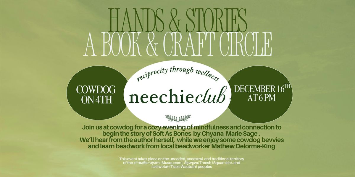 Neechie Club Hands & Stories: a book and craft circle