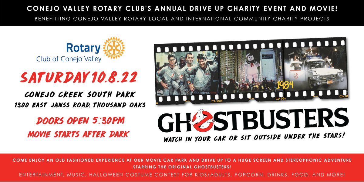 GHOSTBUSTERS A Night At The Movie Car Park in Conejo Valley! Conejo Creek South Park
