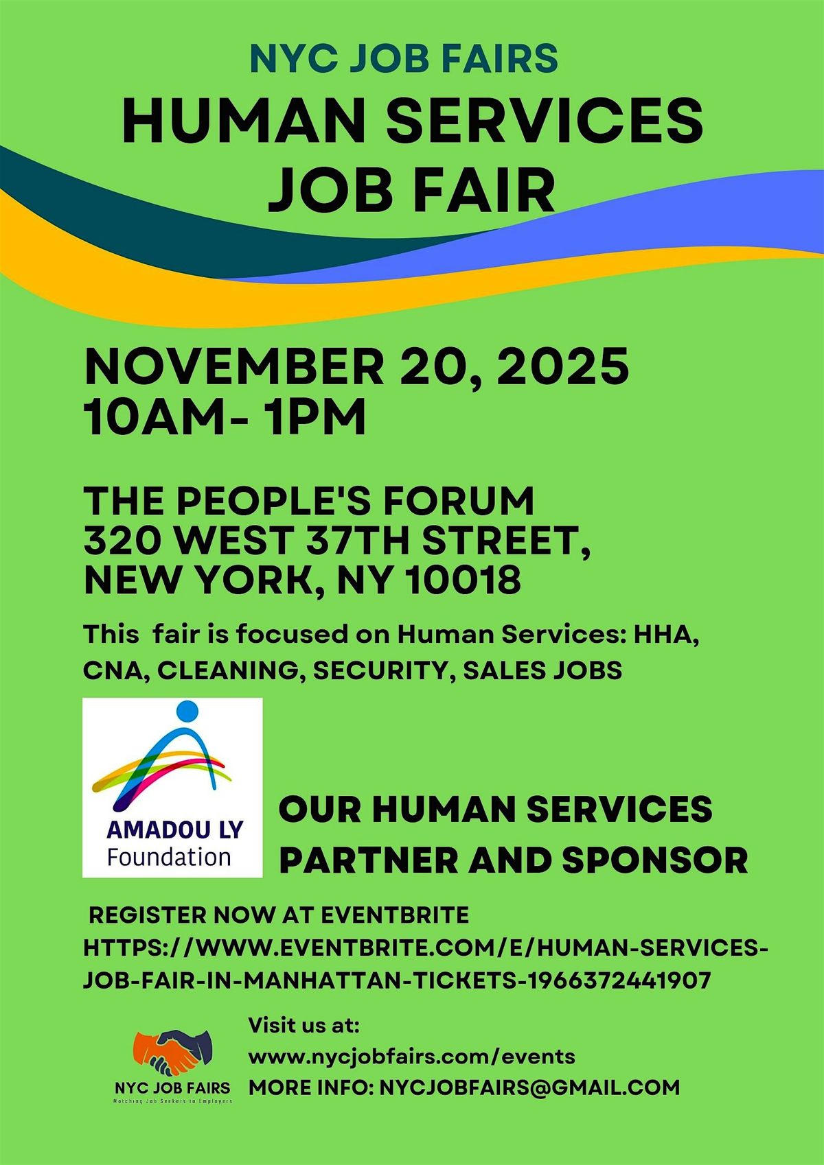 HUMAN SERVICES JOB FAIR in MANHATTAN